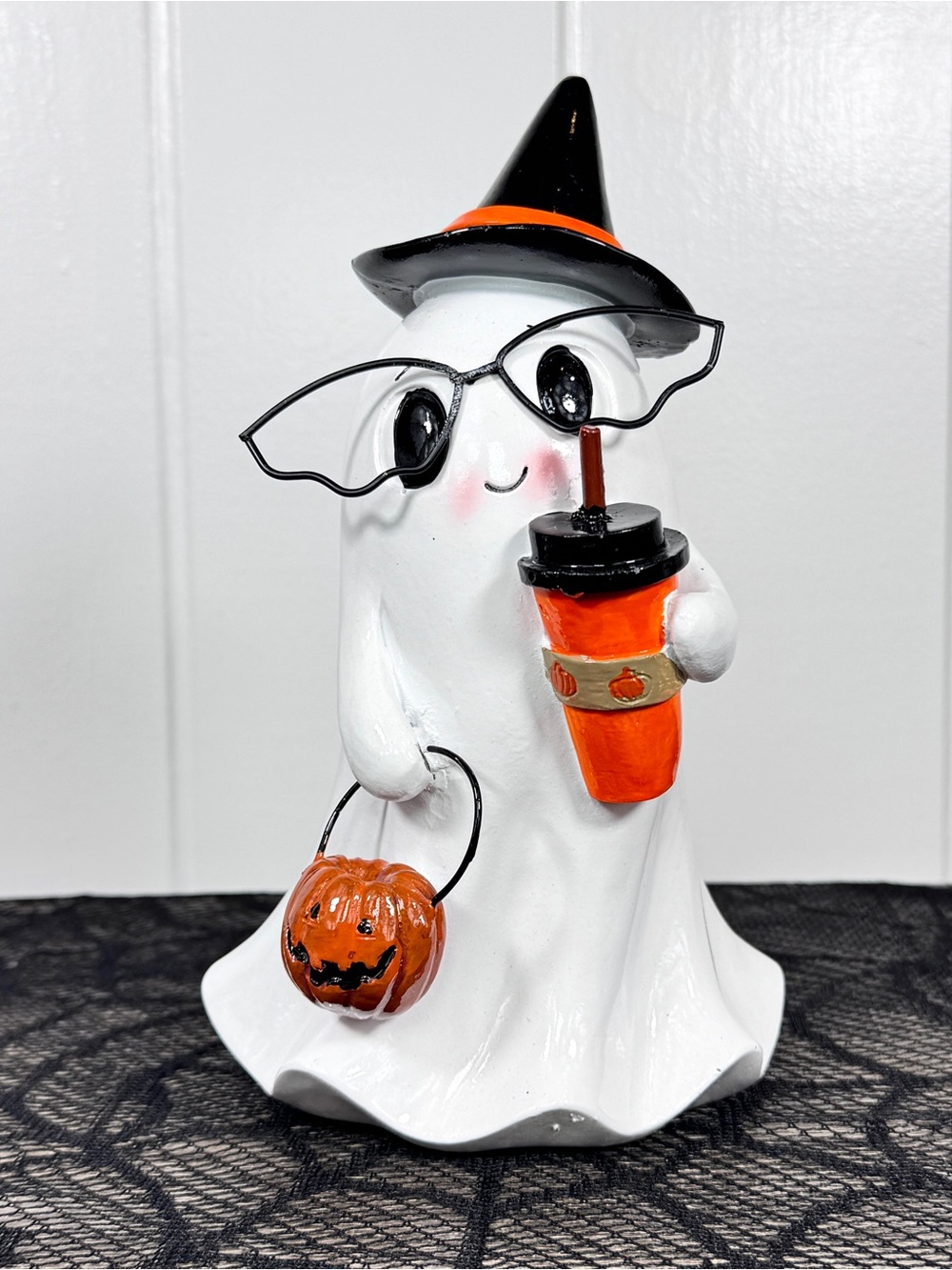 NEW Summerween Witch Ghost Pumpkin Spice Latte Halloween Decor
